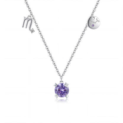 Collar Constelación Escorpio Plata S925