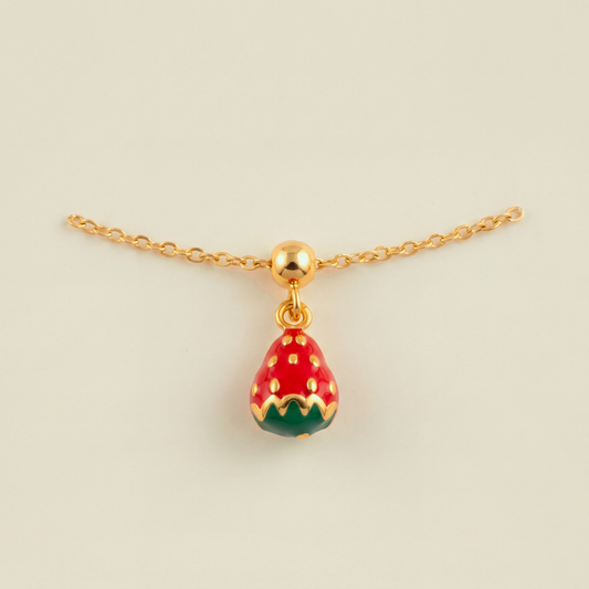 Charm S925 Fresa Dorado
