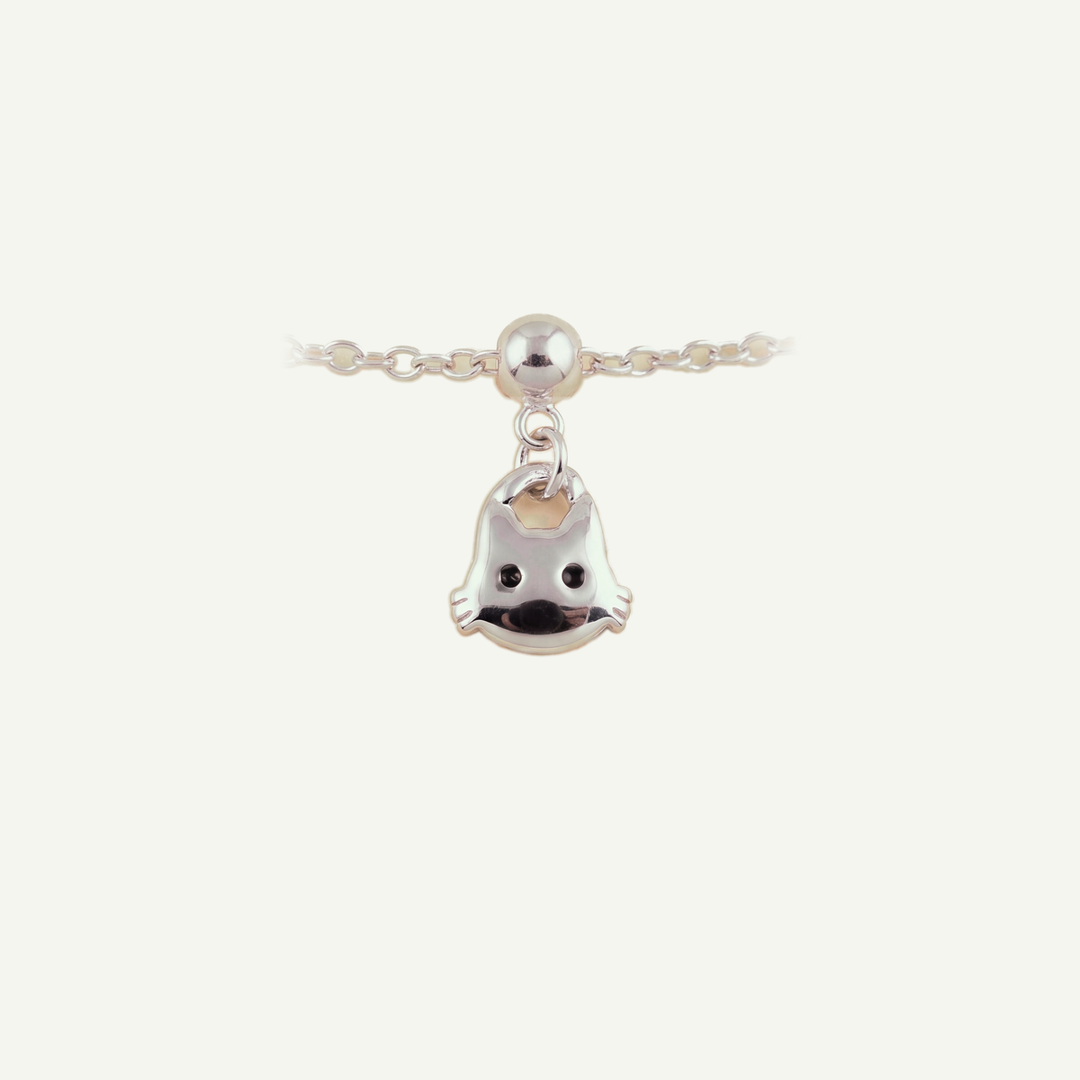 Charm S925 Gato Plateado