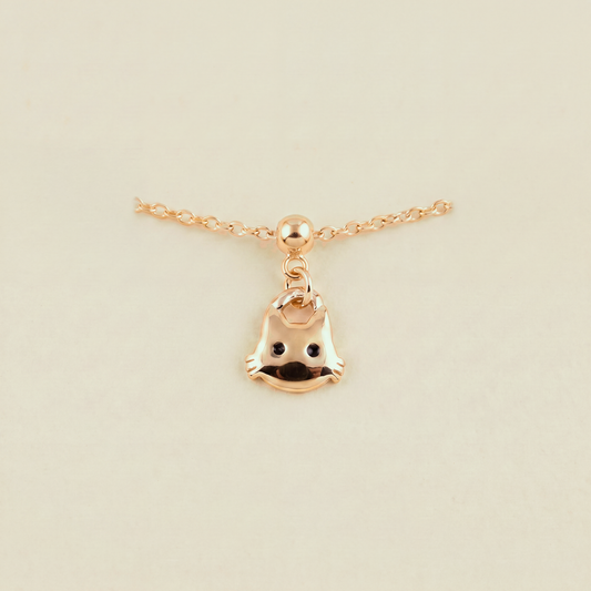 Charm S925 Gato Dorado