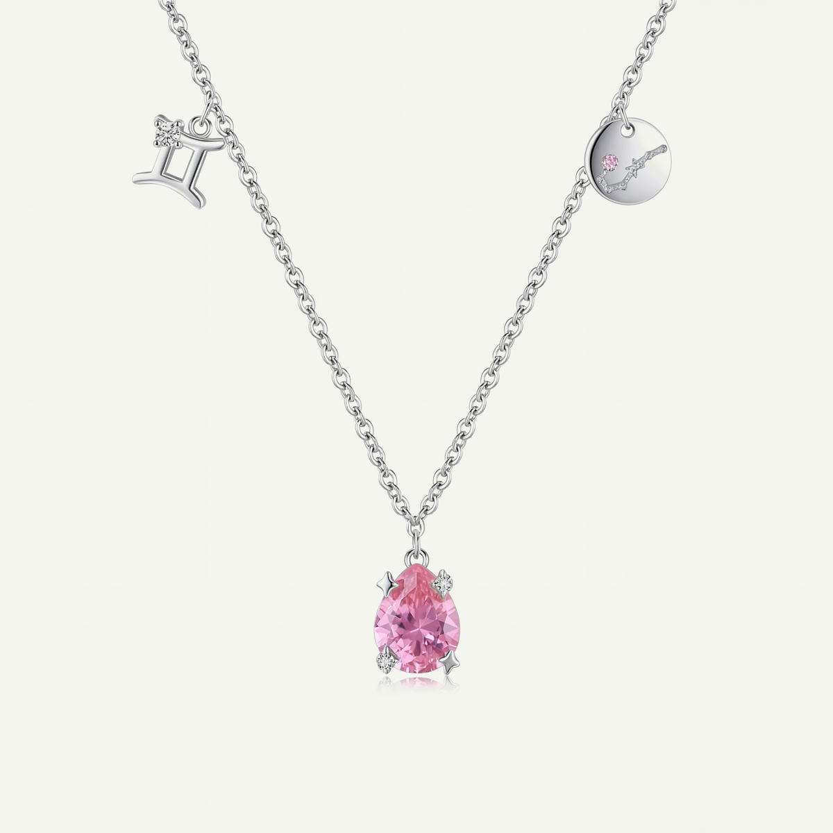 Collar Constelación Gémini Plata S925
