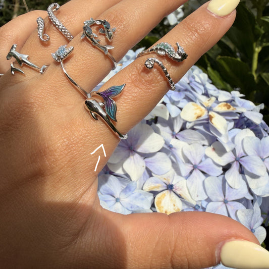 Anillo Plata S925 Delfín