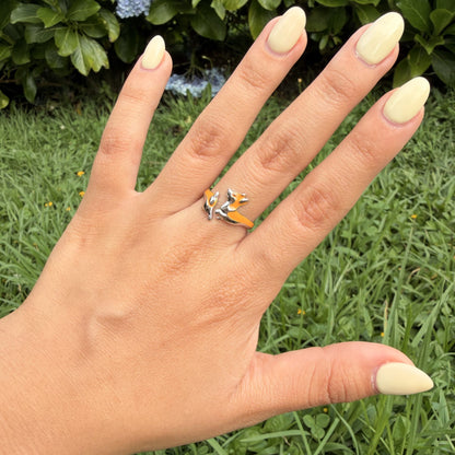 Anillo Plata S925 Perrito Corgi