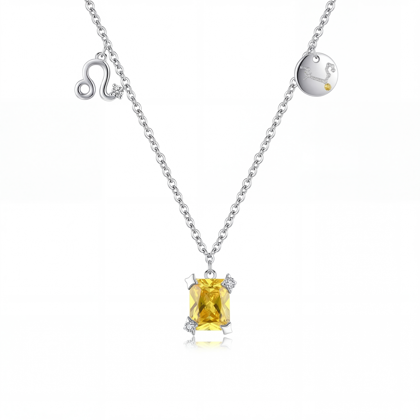 Collar Constelación Leo Plata S925