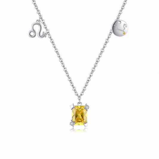 Collar Constelación Leo Plata S925