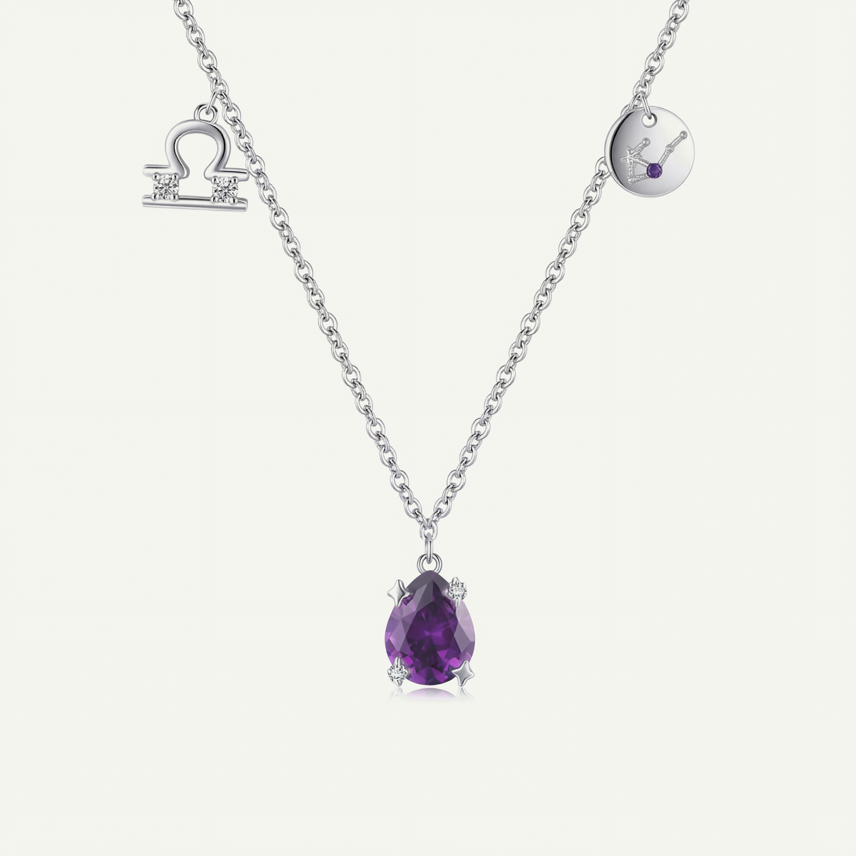 Collar Constelación Libra Plata S925