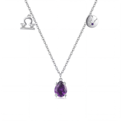 Collar Constelación Libra Plata S925