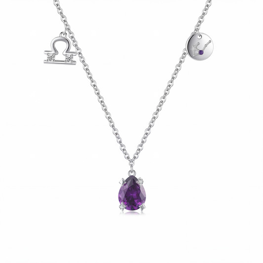 Collar Constelación Libra Plata S925