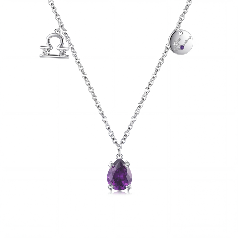 Collar Constelación Libra Plata S925