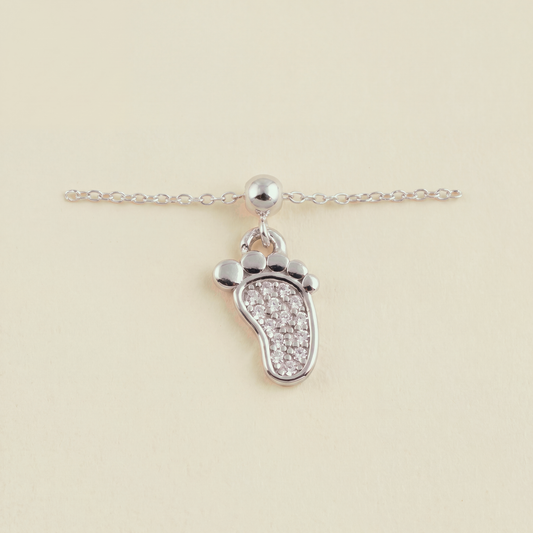 Charm S925 Pie de Bebé Plateado