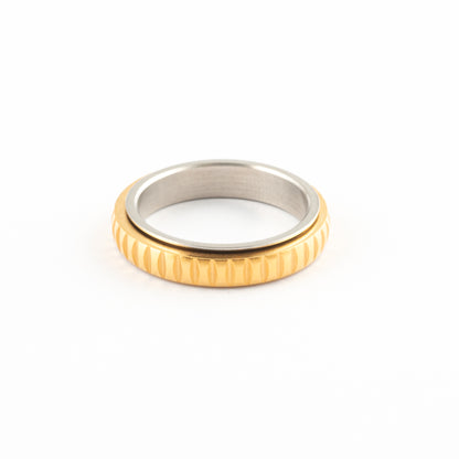 Anillo Anti-Estrés Deslizante Mistral Dorado