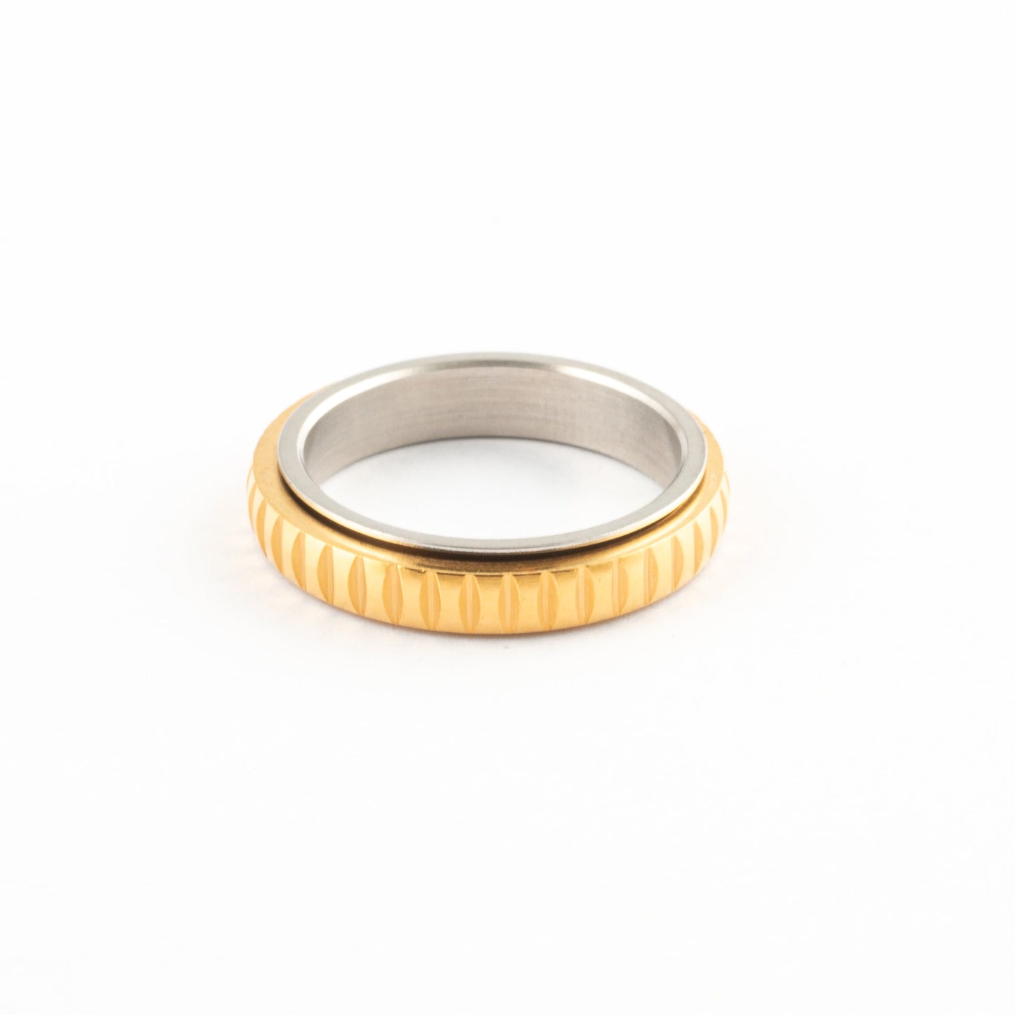 Anillo Anti-Estrés Deslizante Mistral Dorado