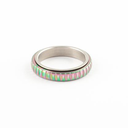 Anillo Anti-Estrés Deslizante Mistral Tornasol