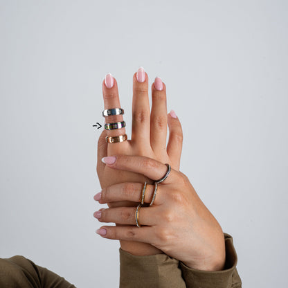 Anillo Deslizante Estrella Norte Tornasol