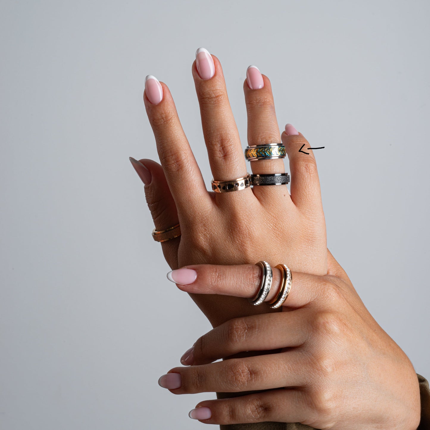 Anillo Anti-Estrés Deslizante Shaken