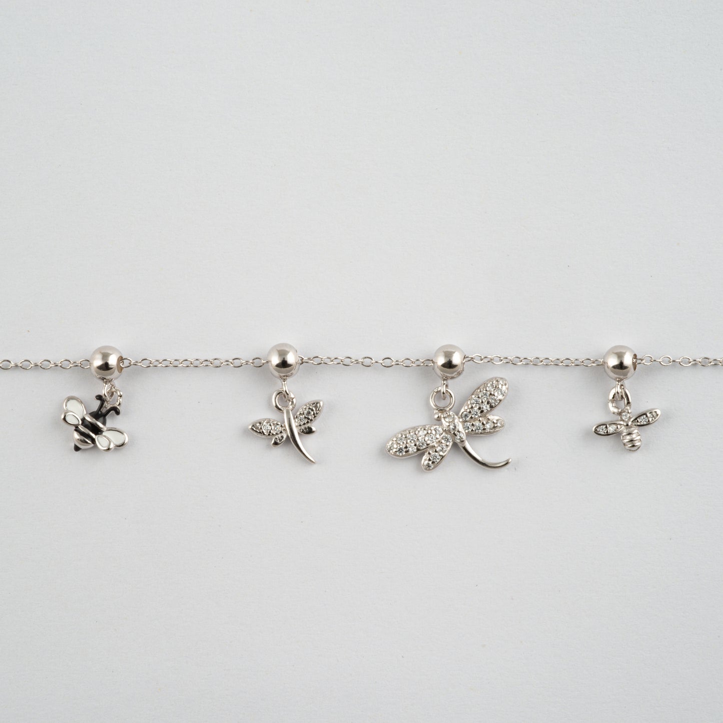Charm S925 Abeja Cristal