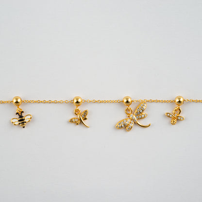 Charm S925 Abeja Cristal