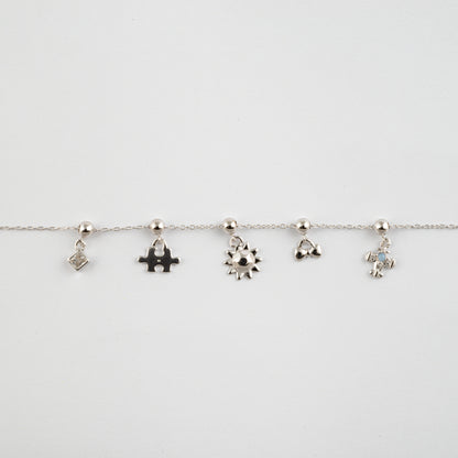 Charm S925 Pieza de Rompecabezas