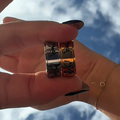 Anillo Deslizante Pinky Promise Dorado