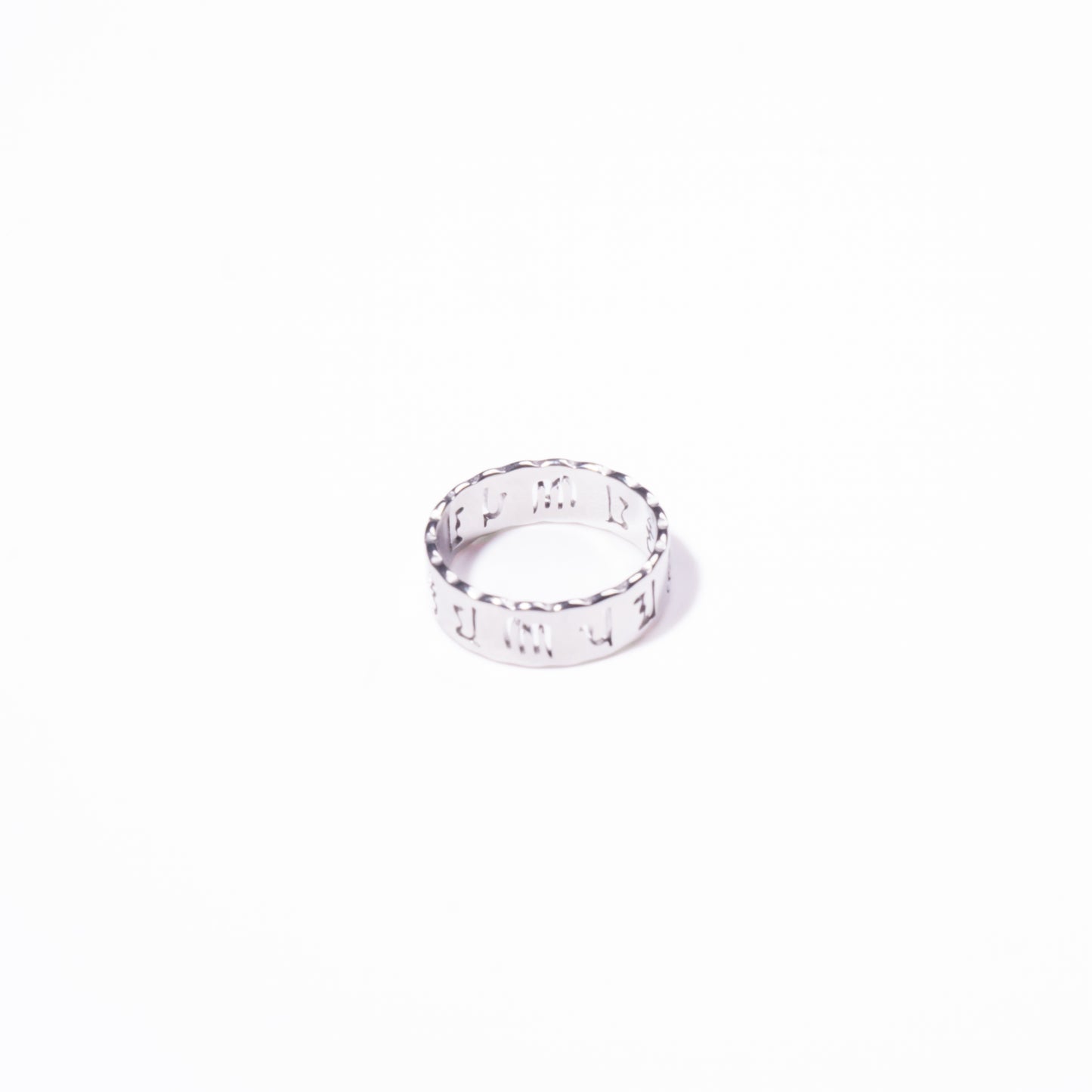 Anillo de Hombre - Futhark Plateado