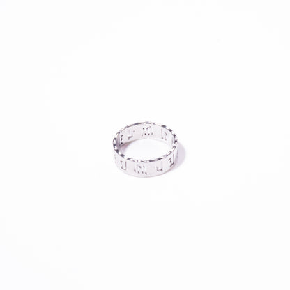 Anillo de Hombre - Futhark Plateado