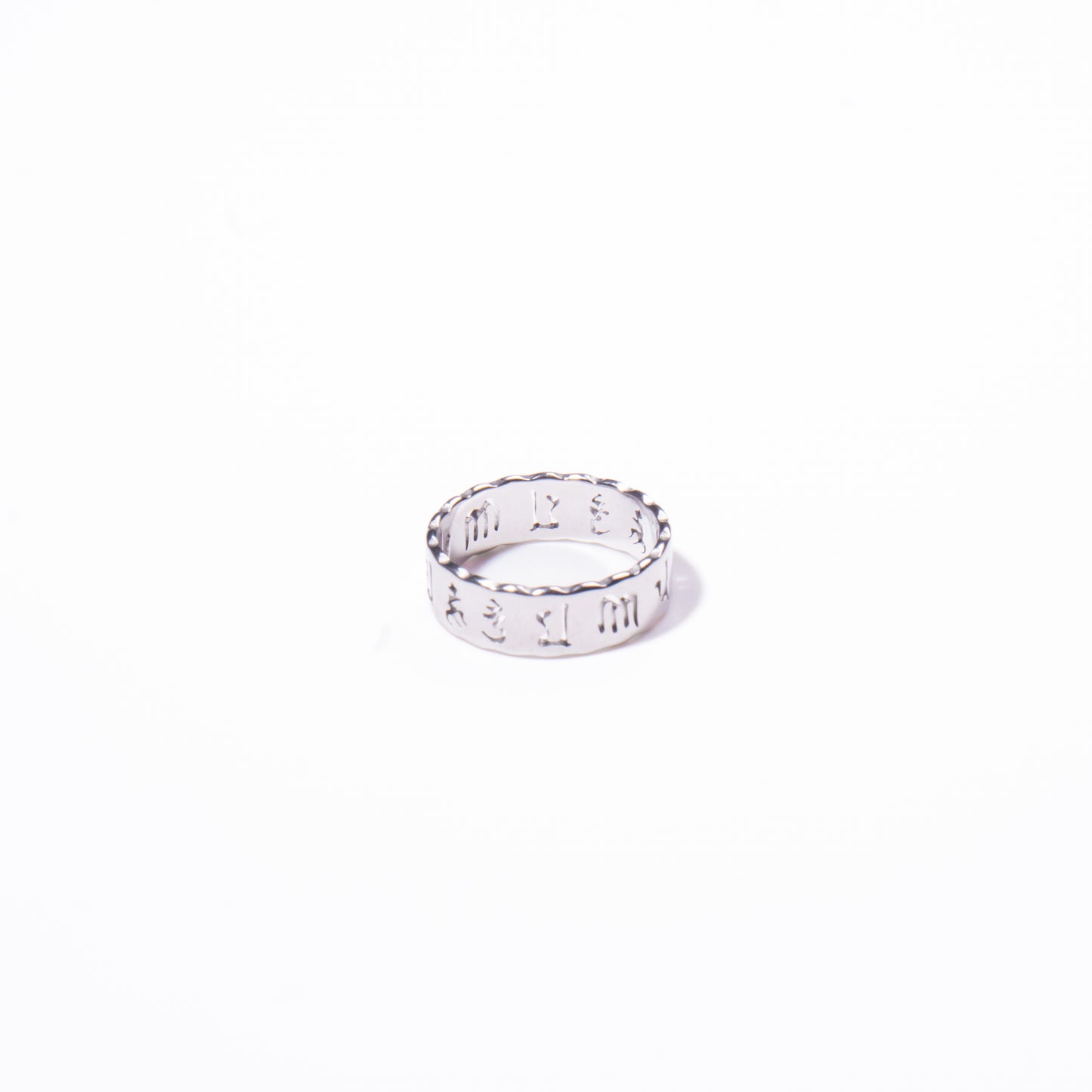 Anillo de Hombre - Futhark Plateado