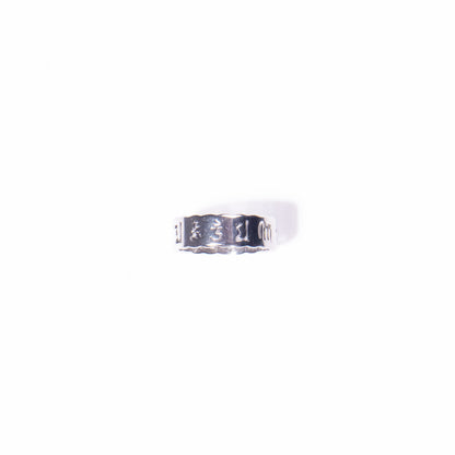 Anillo de Hombre - Futhark Plateado
