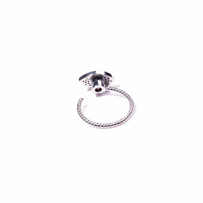 Anillo Anti Estrés Ojo Plateado