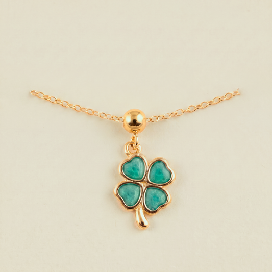 Charm S925 Trébol 4 Hojas Dorado