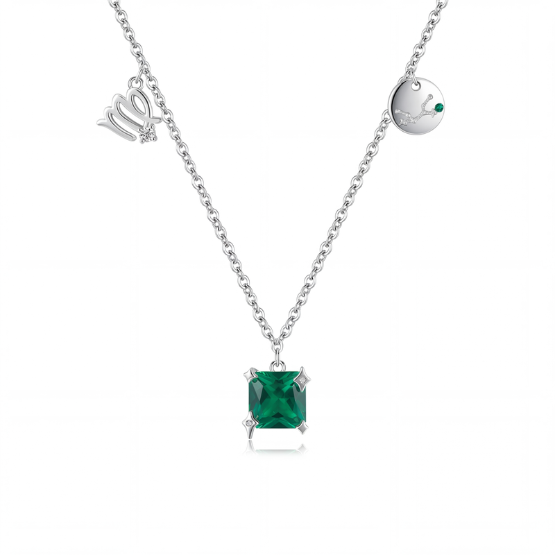 Collar Constelación Virgo Plata S925