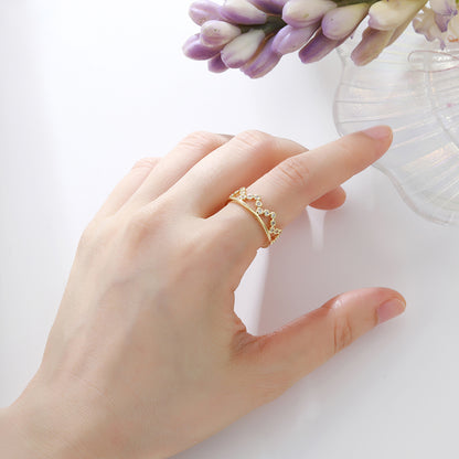 Crown Gold Ring