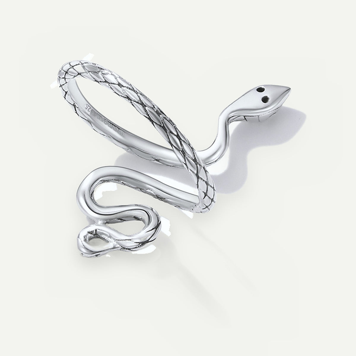 Anillo Plata S925 Serpiente Espiral – detalle