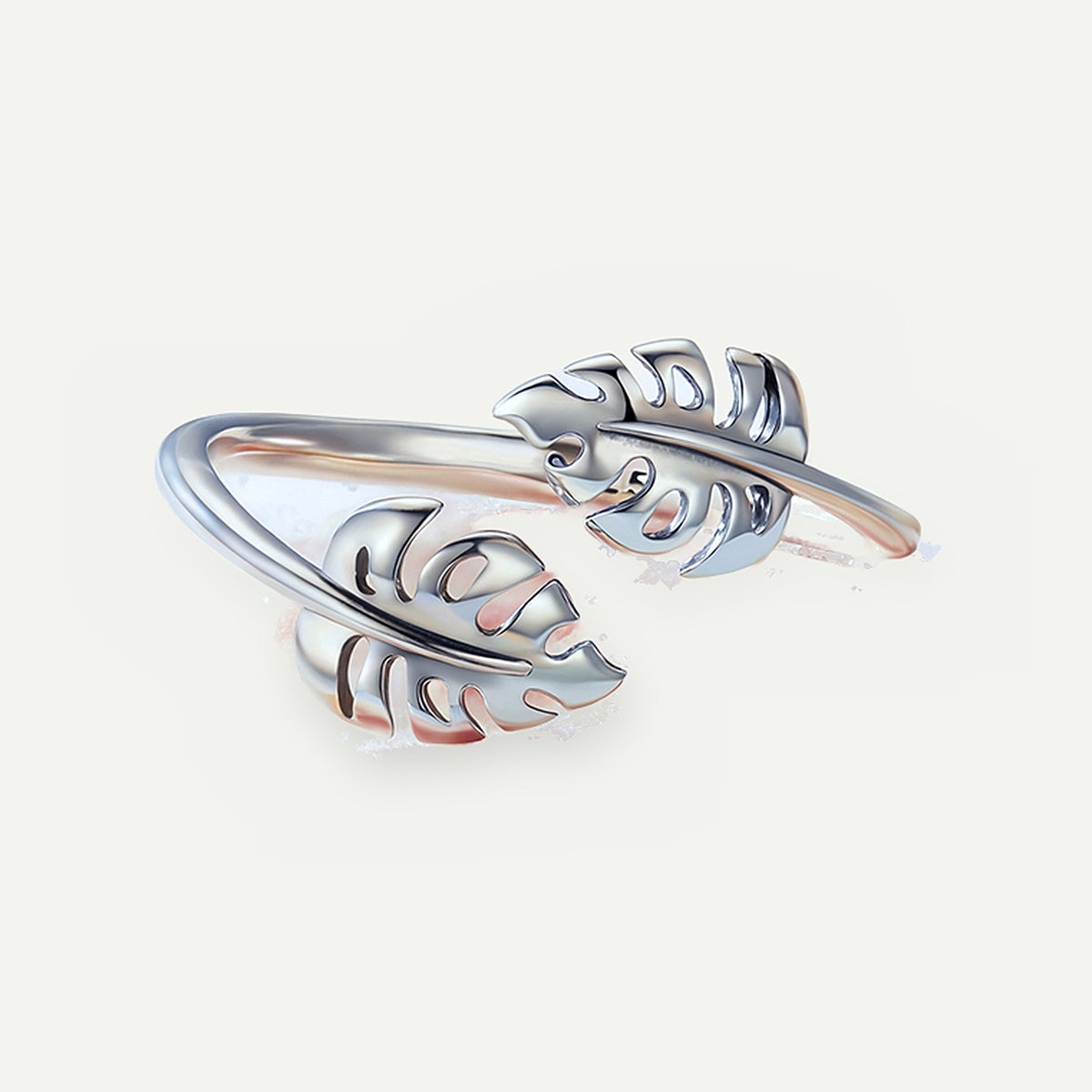 Anillo Plata S925 Monstera – detalle