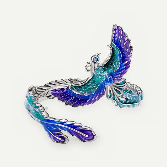 Anillo Plata S925 Fénix Morado – detalle
