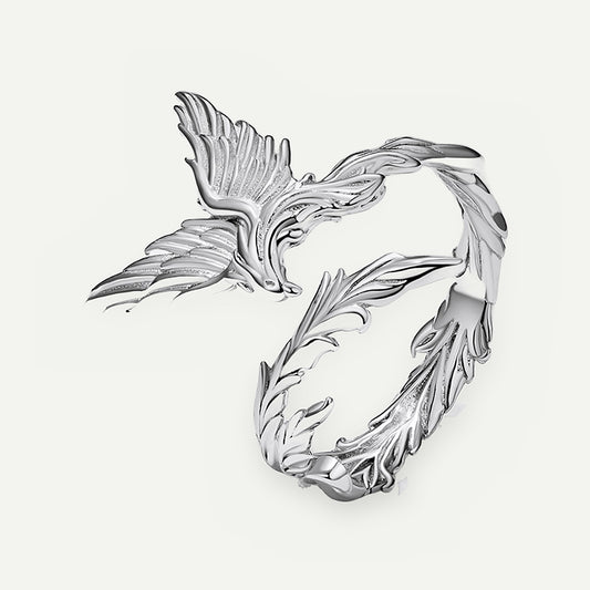 Anillo Plata S925 Fénix Plateado – detalle