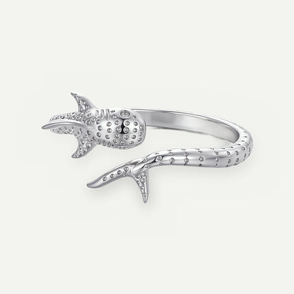 Anillo Plata S925 Tiburón Ballena – detalle