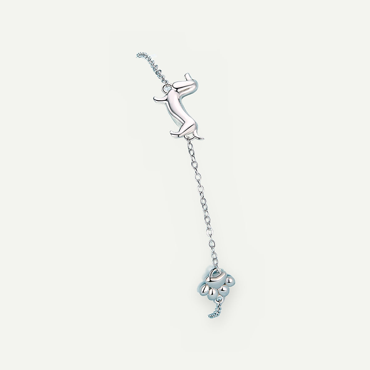 Pulsera Plata S925 Salchicha y Pata – detalle