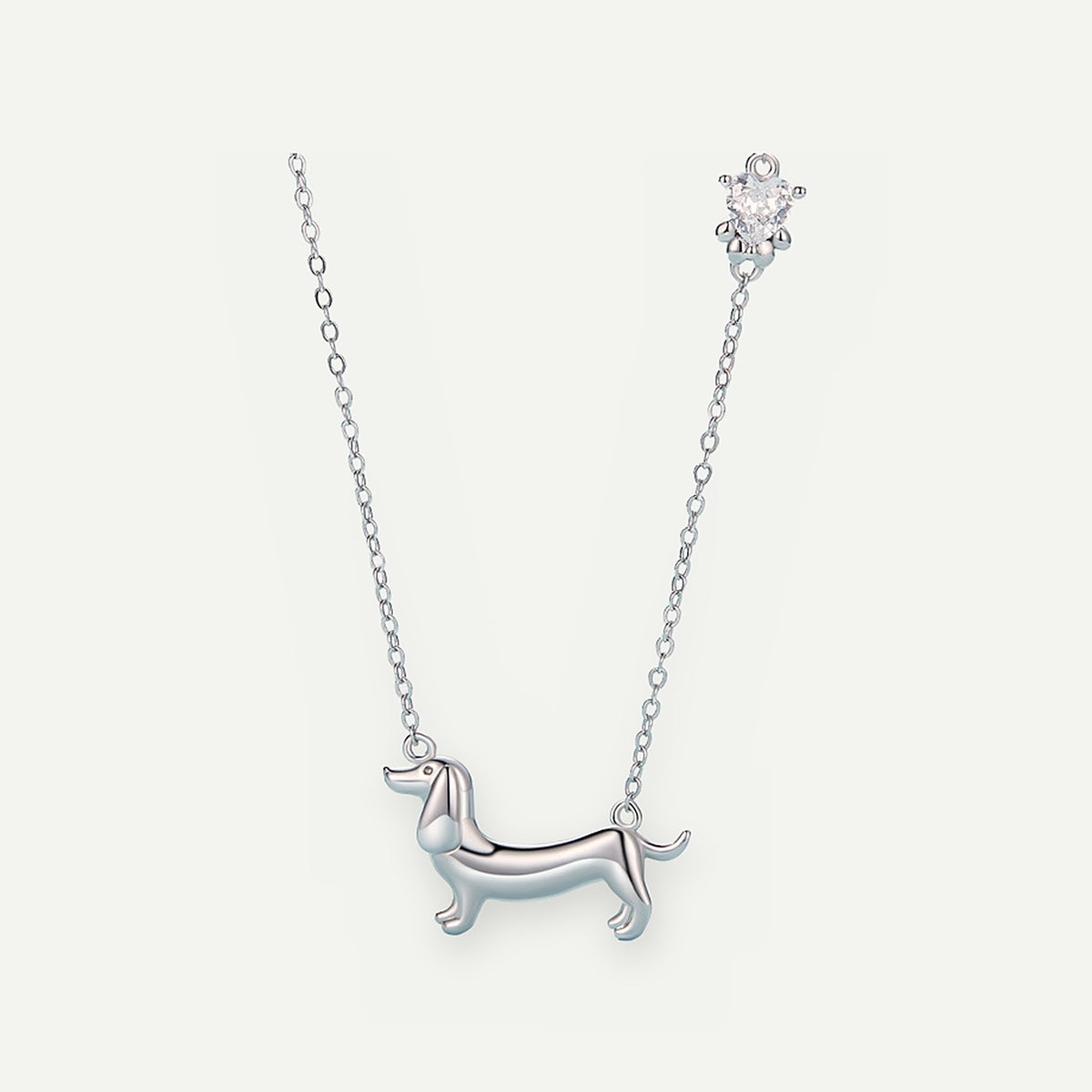 Collar Plata S925 Salchicha – detalle