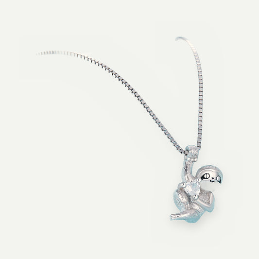 Collar Plata S925 Perezoso – detalle