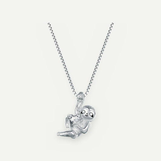 Collar Plata S925 Perezoso – detalle