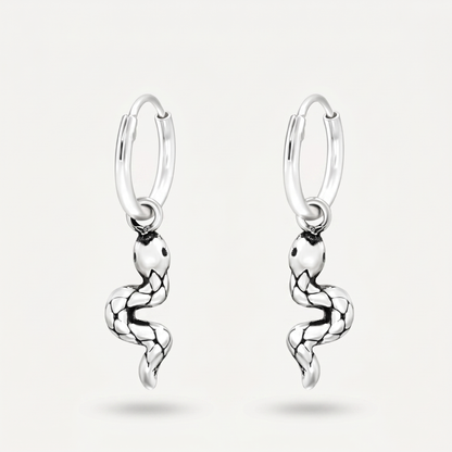 Aretes Serpiente Plata S925