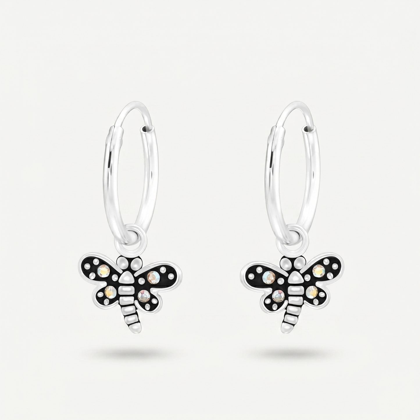 Aretes Libélula Plata S925