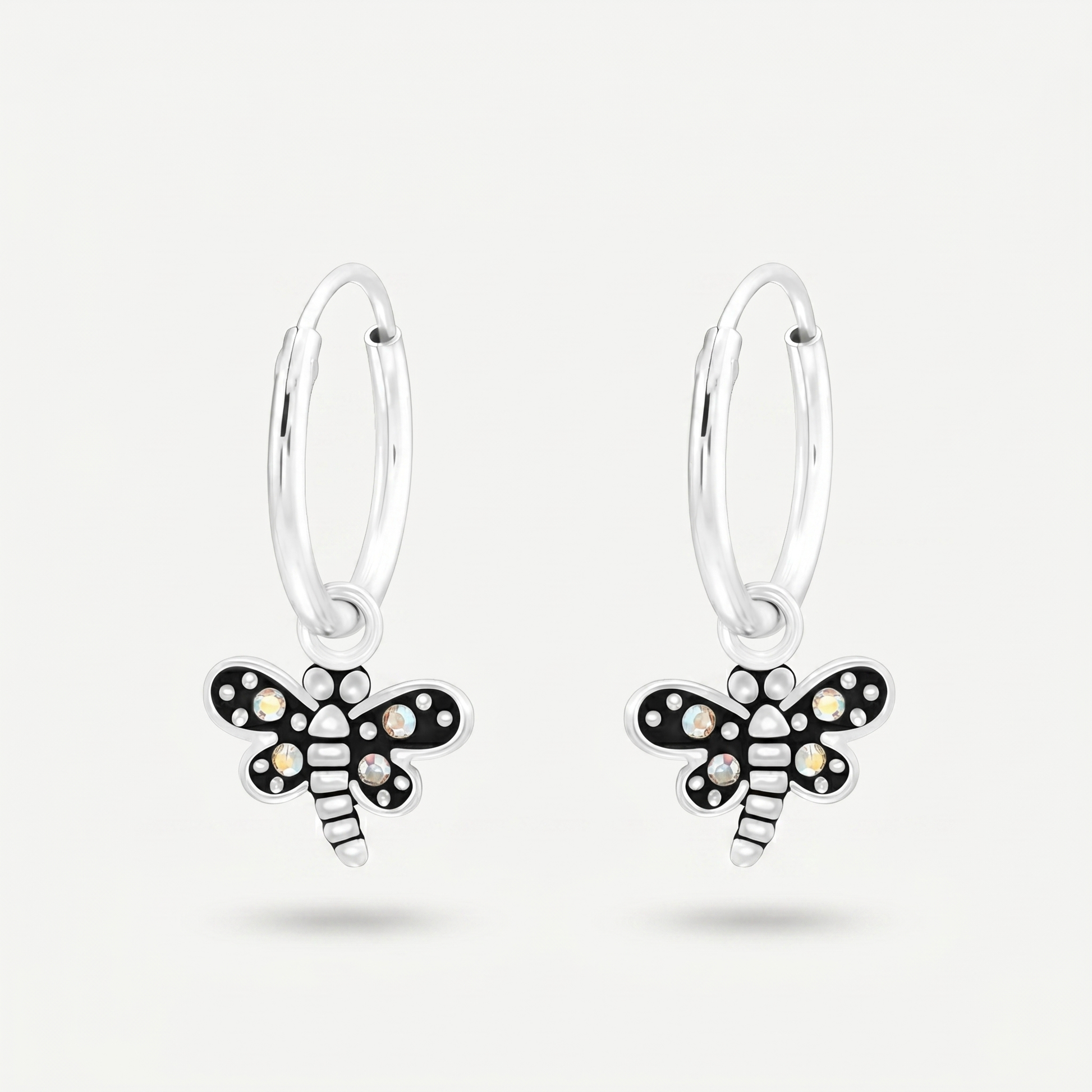 Aretes Libélula Plata S925