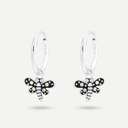 Aretes Libélula Plata S925