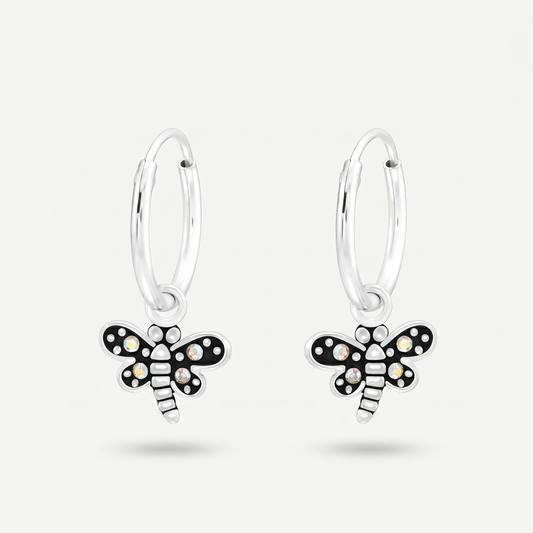 Aretes Libélula Plata S925