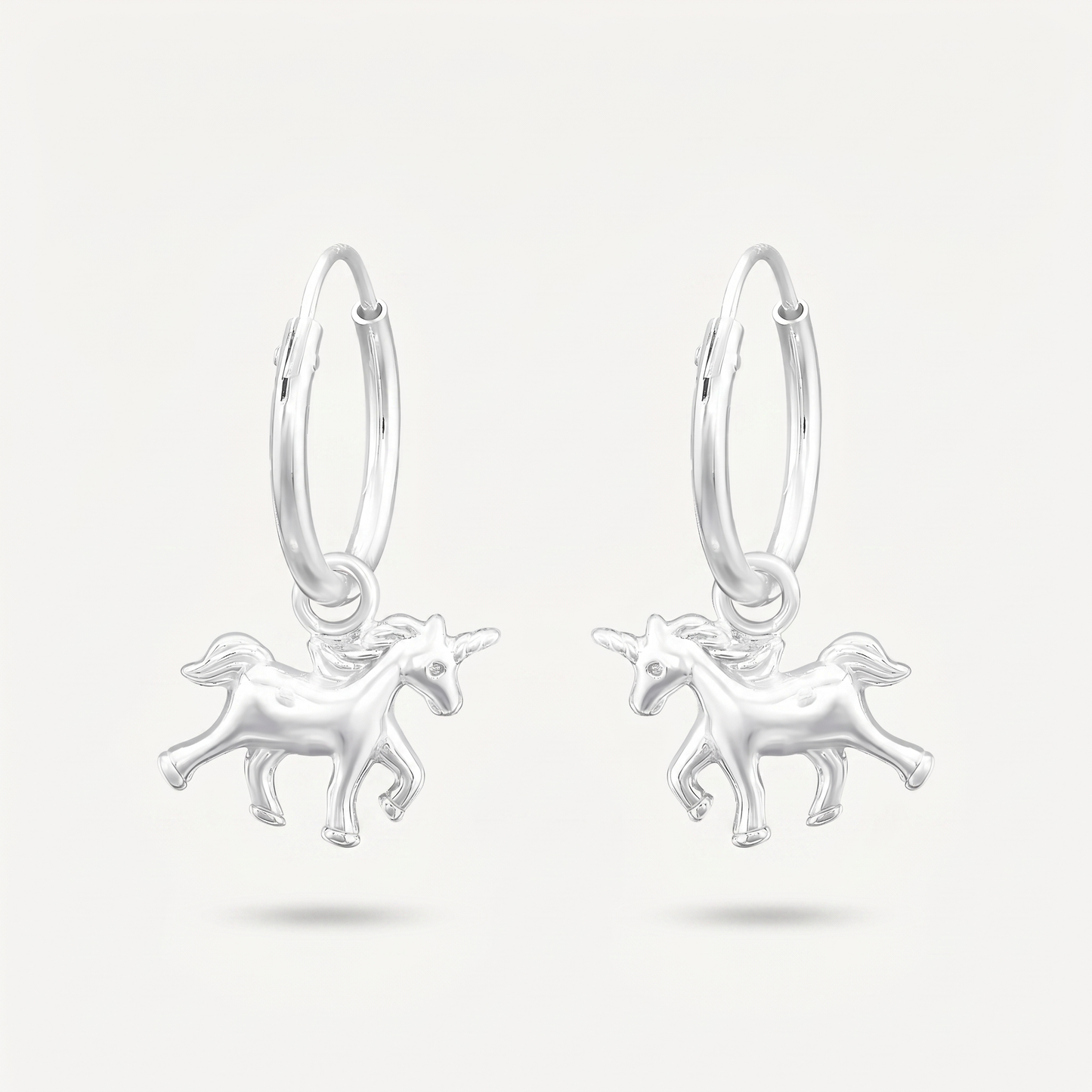 Aretes Unicornio Plata S925