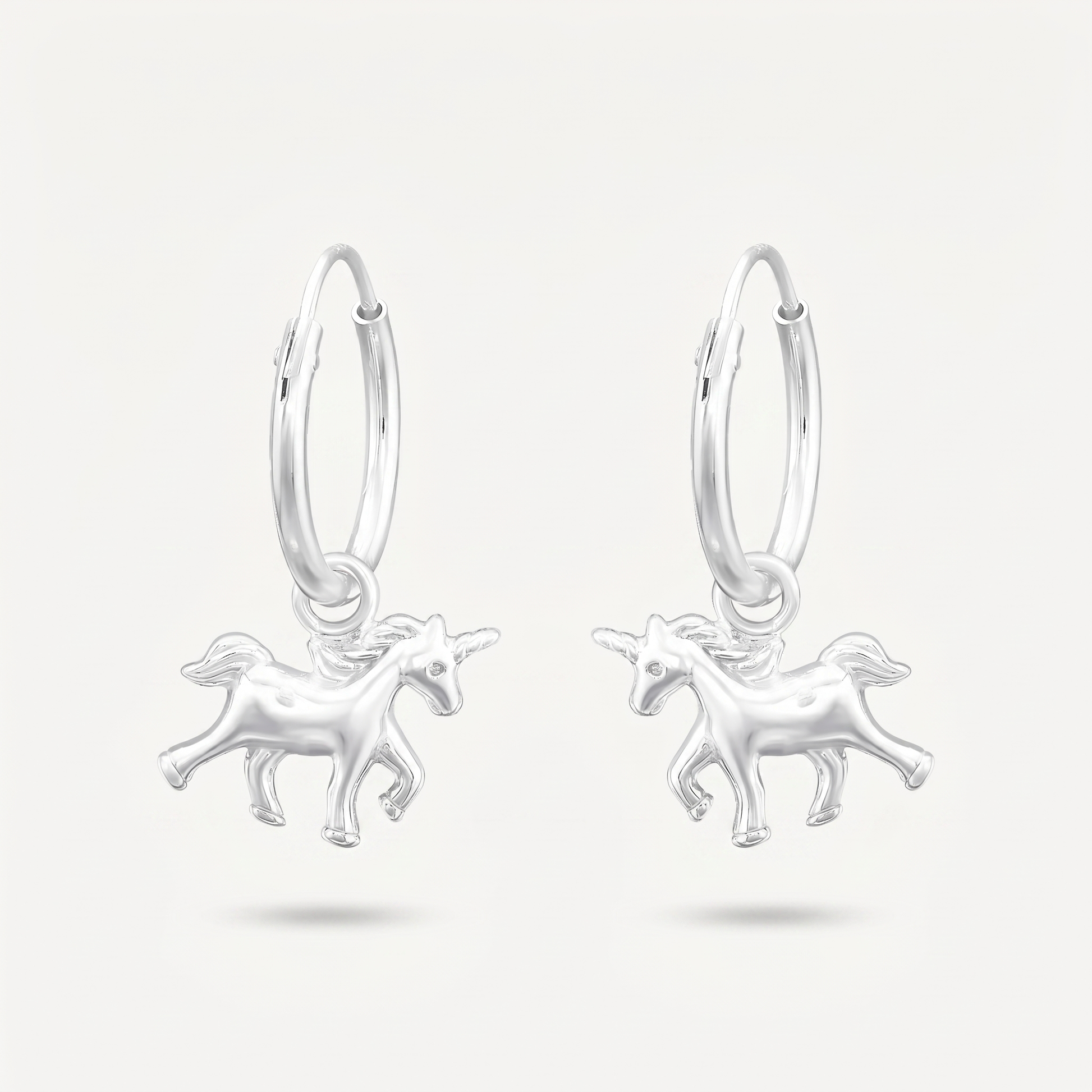 Aretes Unicornio Plata S925