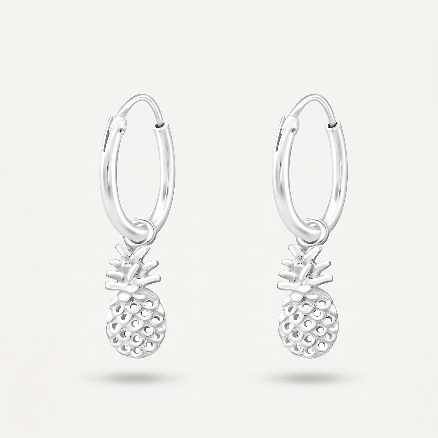 Aretes Piña Plata S925