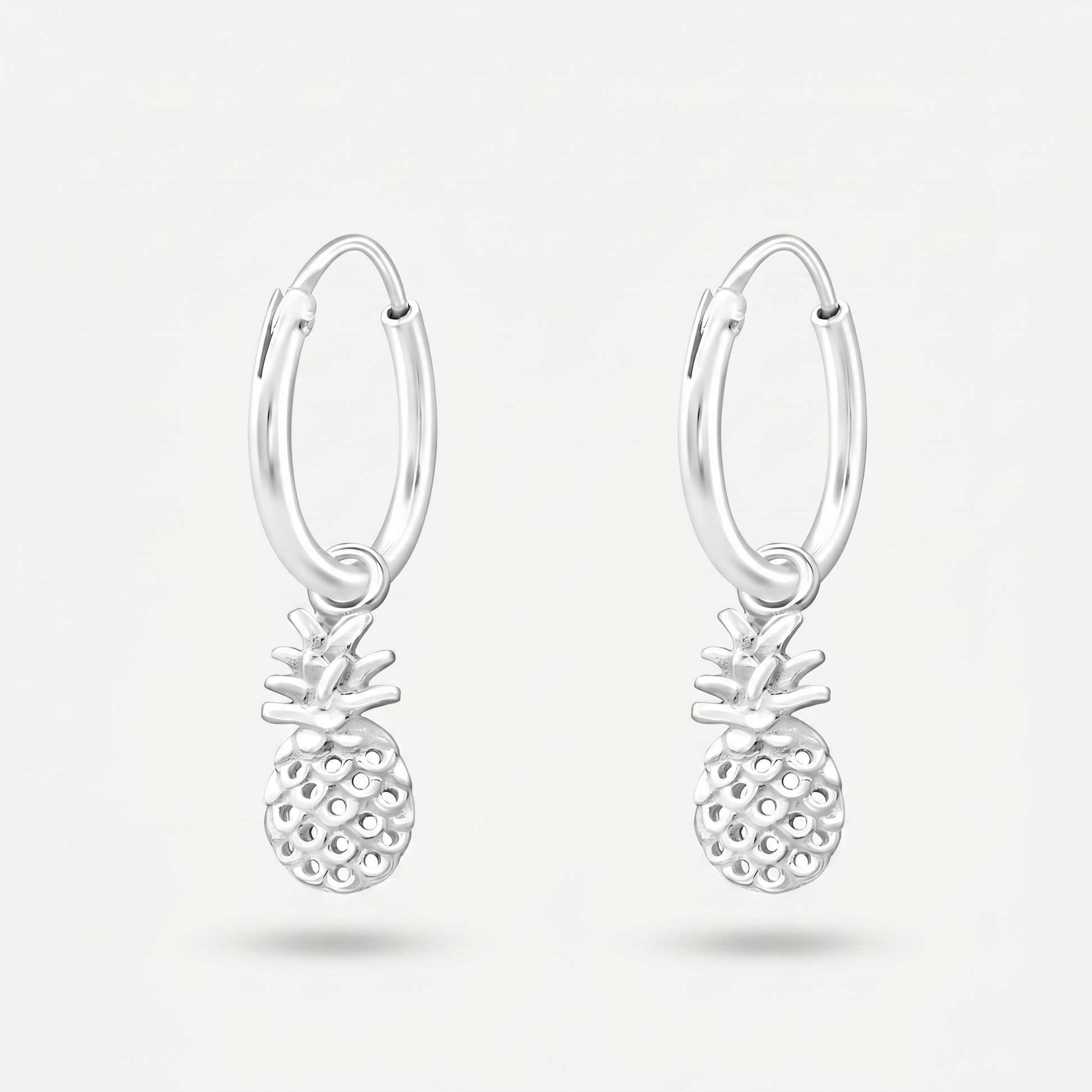 Aretes Piña Plata S925