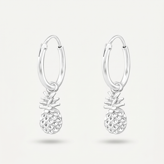Aretes Piña Plata S925